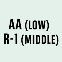 AA (LOW)/ R-1 (MIDDLE)